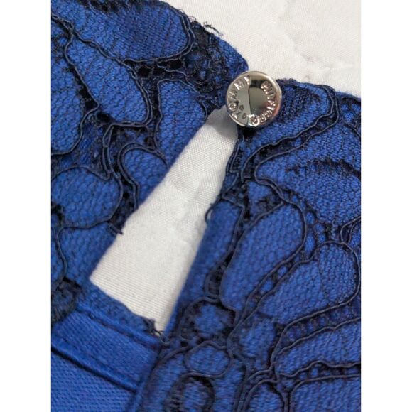 💙 Tommy Hilfiger Women’s Blue Lace Shift Dress Size 2 NWT - Picture 7 of 10